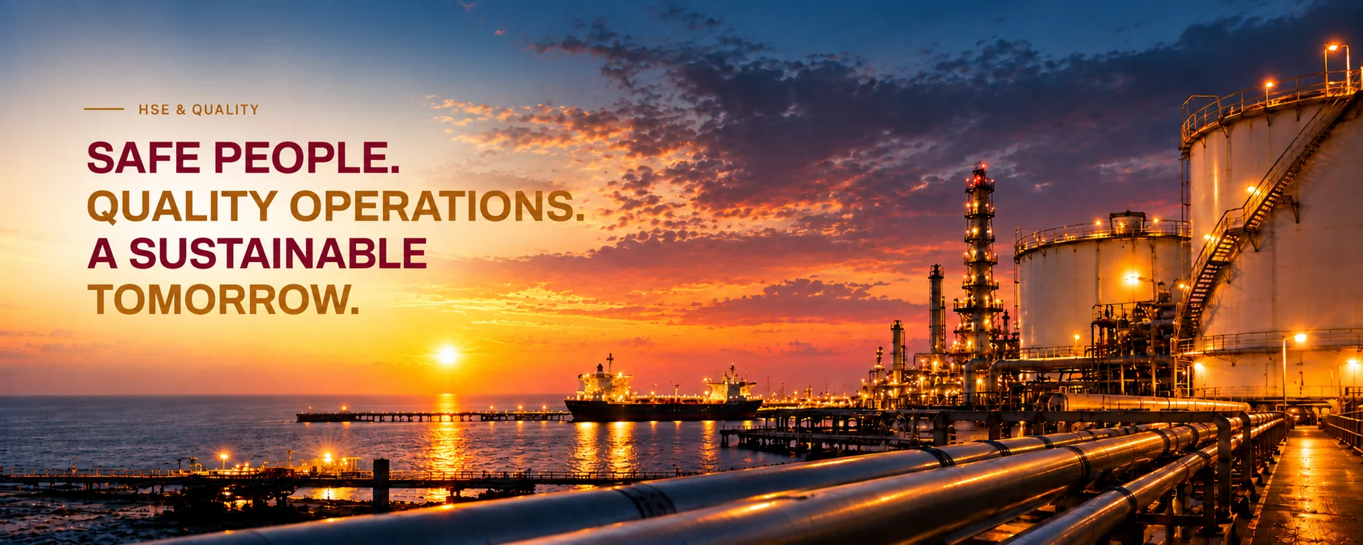 HSE & Quality — Safe people. Quality operations. A sustainable tomorrow.